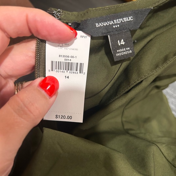 Banana Republic Factory olive green dress - Picture 2 of 5